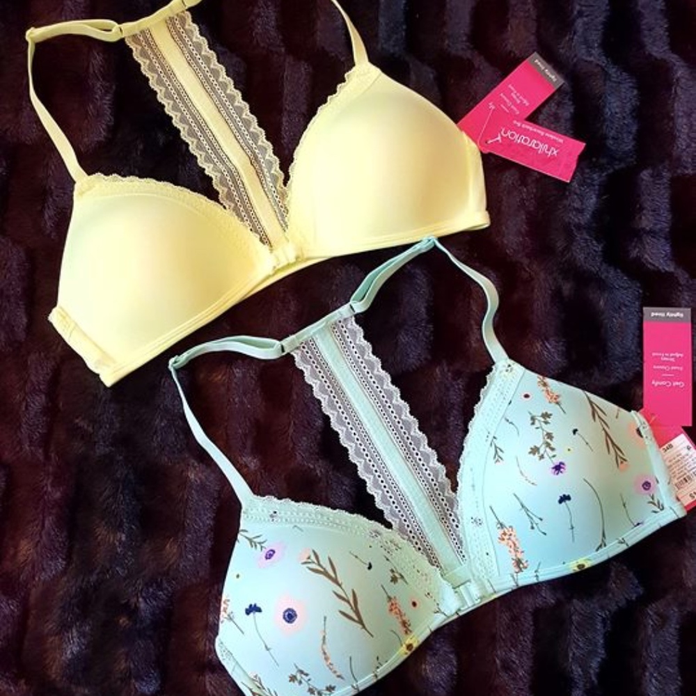 Set of NWT 34B lightly lined fashion bras